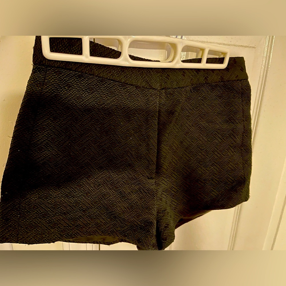 Black Patterned Shorts - image 1